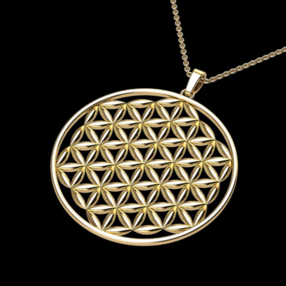A Flower of Life Pendant & Chain